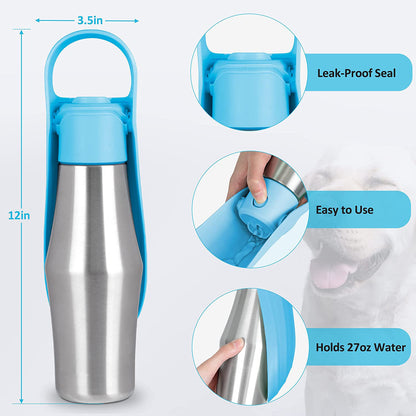 PawNest TravelSip™ | Portable Dog Water Bottle
