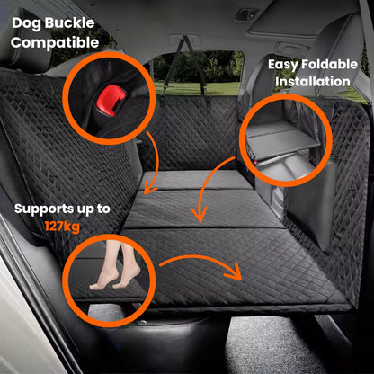 PupMat | Dog Car Seat Cover – Waterproof Pet Hammock for Back Seat